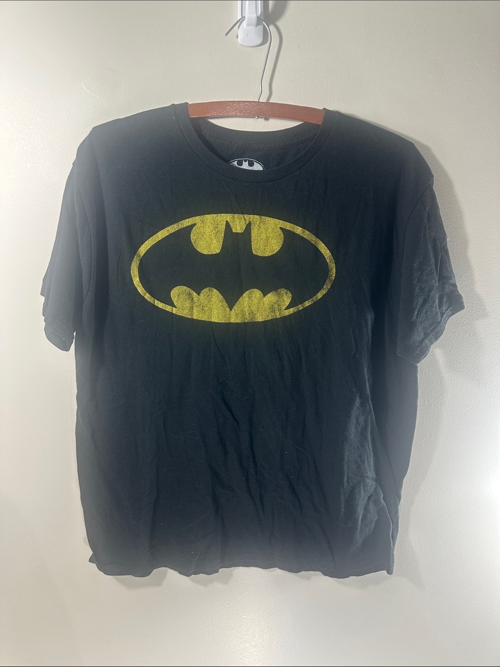 DC Comics BATMAN logo Black T-Shirt Size Large